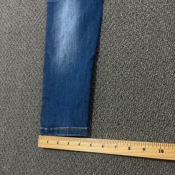 GINGTTO Mens Jeans Size 32x28 Skinny Fit Stretch Pants 32 28 Blue Denim - Picture 8 of 13